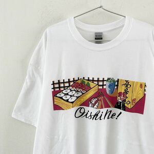 寿司 Oishine! Tシャツ XXL ビンテージ sushi 90