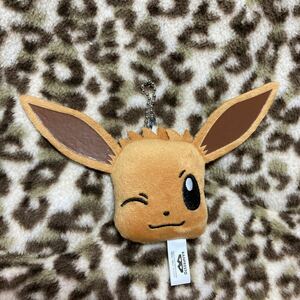 ポケットモンスター　ボールチェーン付きフェイスぬいぐるみ　イーブイ