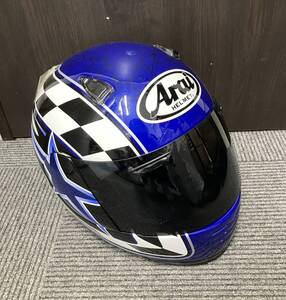 #1089 Arai アライ Arai RAPIDE OR STAR FLAG ラパイドOR 青 フルフェイスヘルメット 現状品