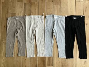 新品 H&M ベビー 薄手リブレギンス セット 90センチ