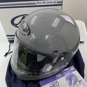 【美品】 Arai アライ フルフェイスヘルメット RAPAIDE NEO ラパイド ネオ グレー系 M(57-58㎝)サイズ 14007-120