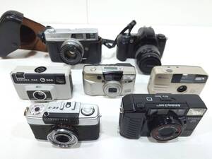 A80 レトロ ジャンク カメラ まとめ 7点セット 当時物 OLYMPUS Canon KONICA PENTAX フィルム 