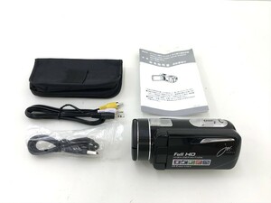 ●【同梱可】【60】ジャンク品 ジョワイユ ビデオカメラ JOY-F9TC ブラック 長期保管未使用 充電池なし 動作未確認
