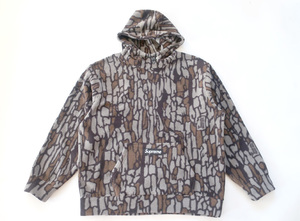 (S)20FW Supreme Polartec Hooded SweatshirtシュプリームポラーテックフリーススウェットシャツTreebark Camo