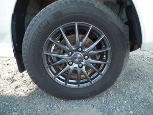 S3569 VELVA 16×6.5JJ +47 PCD114.3 5H ハブ径 72mm MICHELIN 215/70R16 2018年製 スタッドレスタイヤ・アルミホイール 4本セット