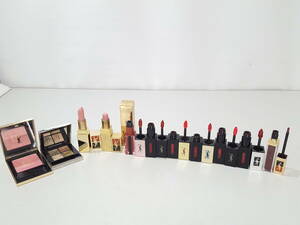 【美品】Yves Saint Laurent イヴサンローラン チークカラー他 コスメ 計11点セット/YSL/アイシャドウ/口紅/リップグロス/ほお紅/LNK64