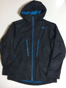 THE NORTH FACE マウンテン パーカー M ブラック ブルー ノースフェイス DRYVENT THERMOBALL SNOW TRICLIMATE ジャケット ドライベント 黒