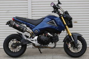 HONDA GROM グロム(JC61) ヨシムラR-77Sマフラー カスタム ダークブルー 神奈川県 税込み 即決 追加画像あり