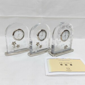 MIKIMOTO international 置時計 3台まとめ売り quartz クォーツ ミキモト インテリア雑貨 動作未確認
