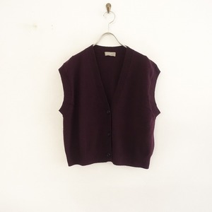 //【2022/定価4.6万】マーガレットハウエル MARGARET HOWELL *FINE CASHMERE ニットベスト*2羽織りジレ(j1-2402-282)【10C42】