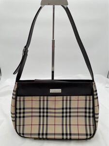 バーバリー BURBERRY ノバチェック ショルダーバッグ　ロゴ レザー