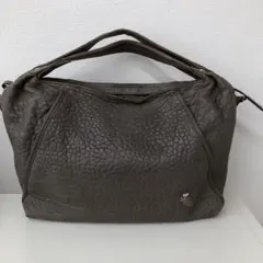 ペレボルサ　PELLE BORSA レザー　トートバッグ　グレー