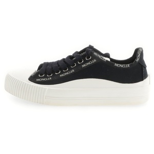 MONCLER モンクレール GLISSIERE LOW TOP SNEAKERS キャンバスローカットスニーカー ブラック レディース