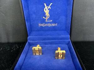 ◎№4726◎■美品■【YSL】サンローラン【ゴールド】■カフス♪