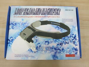 未使用保管品 LED LOOP HEADBAND MAGNIFIER ヘッドルーペ 拡大鏡 激安1円スタート