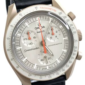 美品 Swatch × Omega ムーン スウォッチ × オメガ MISSION TO JUPITER ジュピター SO33C100 腕時計 クロノグラフ 高級 動作確認済み