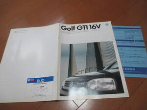 45127　カタログ ■ワーゲン●　ゴルフ　ＧＴＩ　１６Ｖ●1995.4　発行●23　ページ