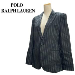 POLO RALPH LAUREN テーラードジャケット ストライプ2 黒