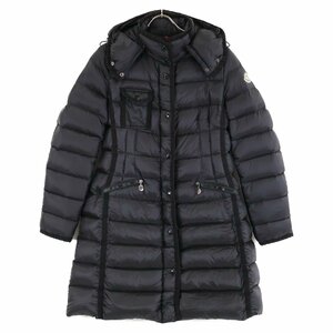 国内正規/ MONCLER モンクレール HERMINE エルミンヌ フード付ダウン コート 2 ブラック レディース