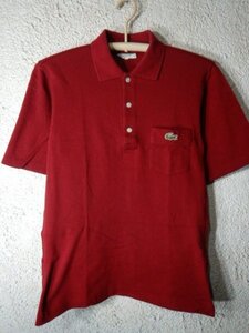 to6742　レア　CHEMISE　LACOSTE シュミーズ 　ラコステ　文字ワニ　デザイン　半袖　ポロシャツ　人気　vintage　ビンテージ　送料格安