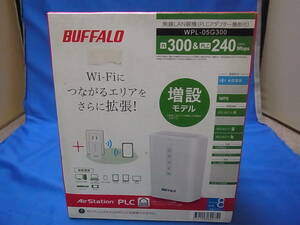 Buffalo PLCアダプター機能付き無線LAN親機 増設モデル WPL-05G300 (難あり)