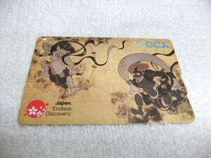 無記名 Japan Endless Discovery 風神雷神 記念デザイン イコカ ICOCA デポジットのみ キズあり 送料63円 BA963