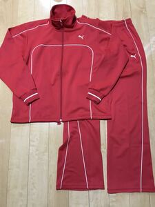 プーマ ジャージ上下 523-6-9 レッド スポーツウェア 上下セット PUMA 日本製 レディース