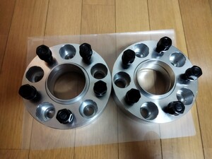 使用期間短め 送料込み ワイドトレッドスペーサー 40mm PCD114.3 P1.25 5H ハブ付 日産 ハブ径66mm シルビア 180sx ワイトレ