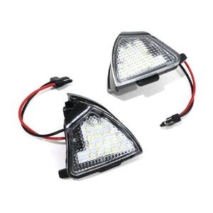 ю 定形外】 フォルクスワーゲン GOLF5/GOLF V 1K 高輝度 LED ウェルカム ランプ 2個セット キャンセラー内蔵 計36SMD ホワイト 3C0945292