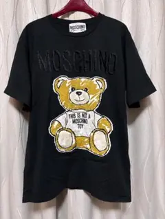 モスキーノ MOSCHINO クマ くま Tシャツ ブラック 191D