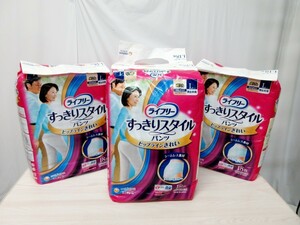 【T2854】　ライフリー　すっきりスタイルパンツ　Lサイズ　男女共用18枚入り　　3個セット　ag＋パワー消臭　ユニ・チャーム