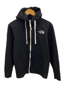 THE NORTH FACE◆REARVIEW FULLZIP HOODIE_リアビューフルジップフーディ/S/コットン/BLK/無地