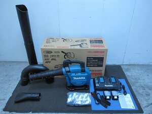 *美中古 makita マキタ 充電式ブロワ MUB363D 36V(18V+18V) 集塵機能付 18Vバッテリｘ2 充電器付 ブロワー コードレスブロワー 送風機 集塵