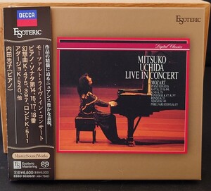 ★新同品★ハイブリッドSACD エソテリックESOTERIC SACD 内田光子　モーツァルト・ライヴ・イン・コンサート 