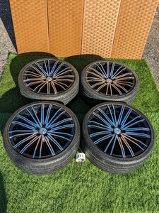 SILK BLAZE シルクブレイズ　21インチホイール タイヤホイール ５穴　21x81/2J S020 245/35ZR21 96Y 合計4個　