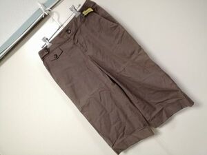 jjyk3-1732 ■ BANANA REPUBLIC ■ バナナリパブリック ハーフパンツ ボトムス ストライプ 茶 ブラウン 4 L