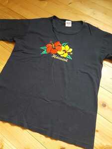 vintage used【anvil】Tシャツ Hawaii 刺繍　半袖Tシャツ 