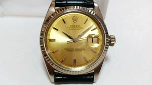 ROLEX　デイトジャスト　Ref.1601/9　超希少　ホワイトゴールド無垢　レモンイエローダイヤル 23年10月OH済 コンディション良好 雰囲気良し