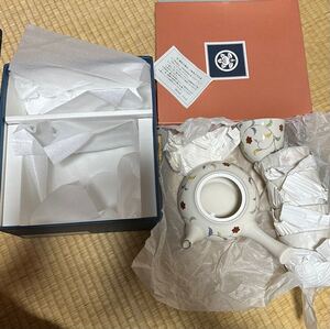 たち吉 色唐草 茶器急須＋湯呑み5客セット 