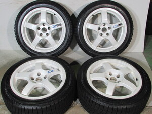 ☆ENKEI■WRC■TARMAC■エンケイWRCターマック■235/45R17■114.3-5H/17-8J/+35■DUNLOP■ウィンターMAXX03■ランエボ.スカイライン.GT-R等