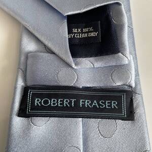 ROBERT FRASER（ロバートフレイザー）ロバートフレーザー スカイブルードットネクタイ