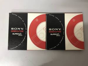 SONY　 MAGNETIC RECORDING　TAPE 7inch　REEL SUPER　A　2巻セット　オープンリールテープ　日本製