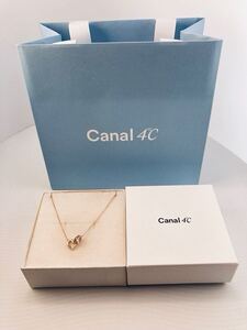 新品 canal4℃ ネックレス エターナル シルバー ダイヤモンド ハート リング プレゼント ギフト カナルヨンドシー　　　