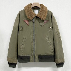 参考定価28万円 VISVIM ビズビム 22AW MONROE JKT モンロー フライトジャケット カーキ ヴィンテージ ミリタリー 0122205013014 サイズ4