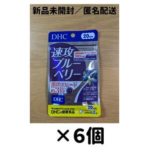 【６個セット】DHC 速攻ブルーベリー 20日分