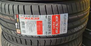 個人宅不可 在庫品 4本 クムホ ECSTA PS71 225/35R19 XL 88Y KUMHO エクスタ 送料込¥47300~