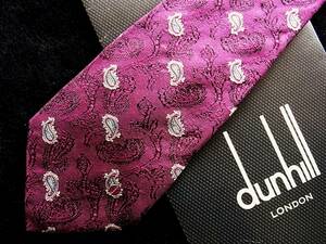 *:.*:【新品N】1234 【ｄunhill】ダンヒル【刺繍・ロゴ入・ペイズリー】ネクタイ