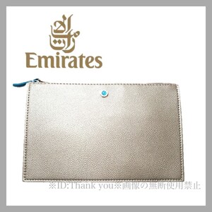 新品 未使用 BVLGARI ブルガリ シャンパンゴード クラッチバッグEmirates FirstClass エミレーツ ファーストクラス 鞄 bag ブルガリ ポーチ