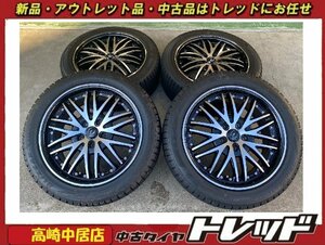 高崎中居店 中古スタッドレス/ホイール 4本セット WREST 17インチ 7.0J × ブリヂストン ブリザック VRX2 215/50R17 レヴォーグ他