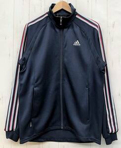 ADIDAS アディダス ＊スリーライン 速乾生地 CLIMA 365 ＊トラックトップ ジャケット ジャージ ＊M size ネイビー ＊スポーツ トレーニング